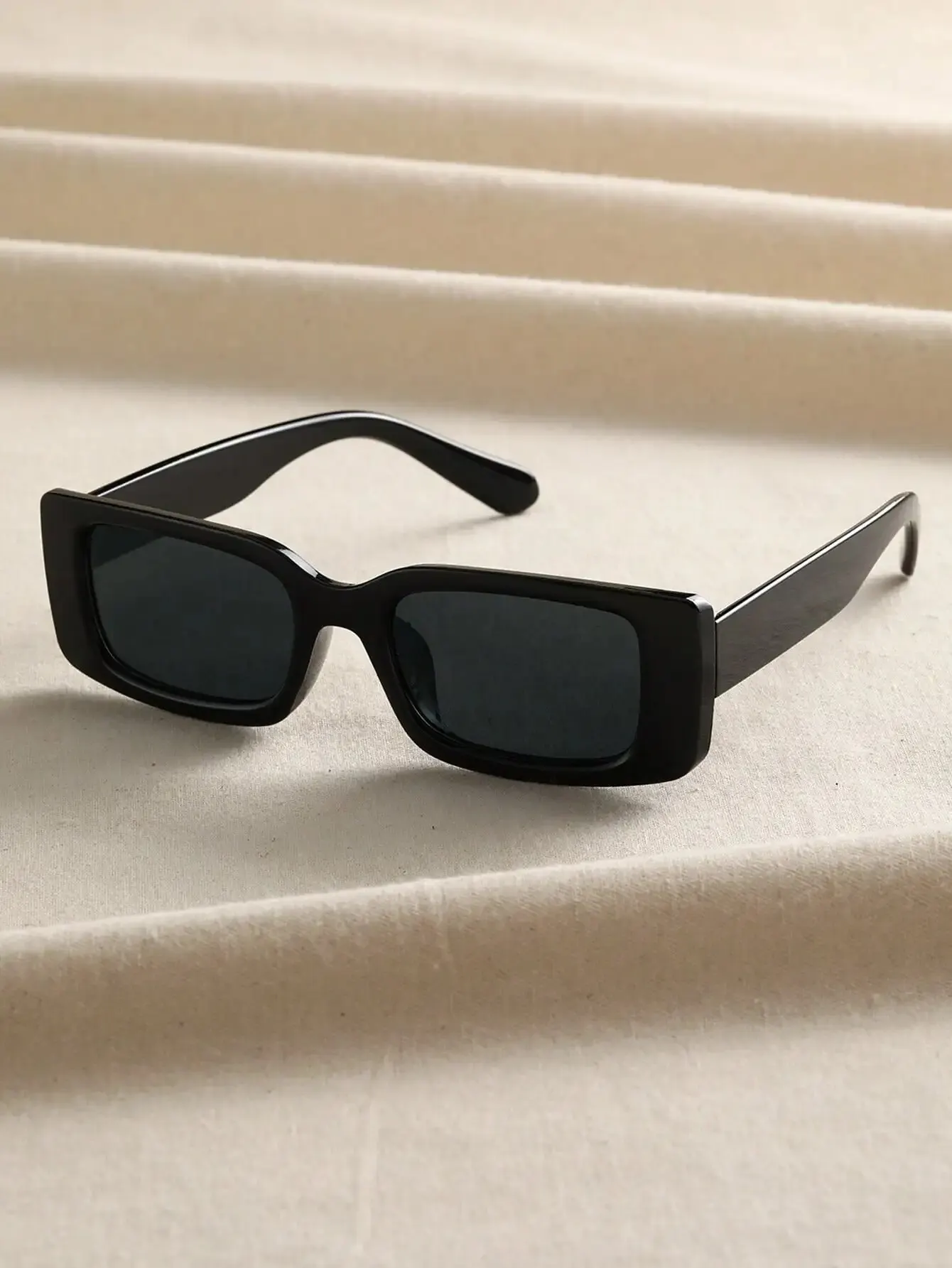 Sunglasses Uv400 - 1 stuks unisex zwarte vierkante zonnebril