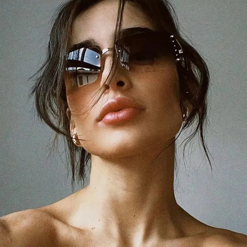 Designer Sunglasses - Nieuwe dameszonnebrillen, luxe merkdesign, modieuze Y2K