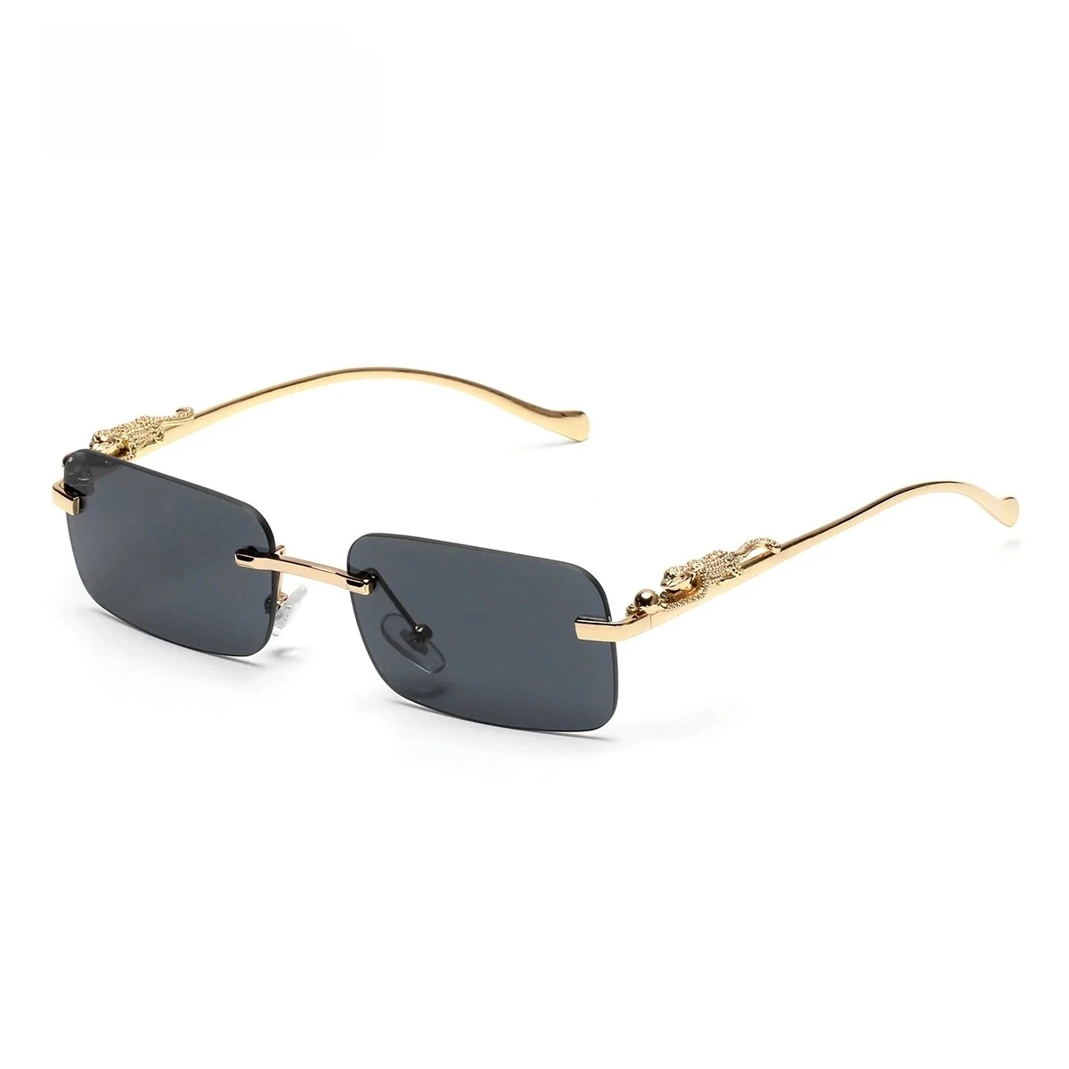 Sunglasses Uv400 - Randloze zonnebril UV400, modieuze vierkante metalen