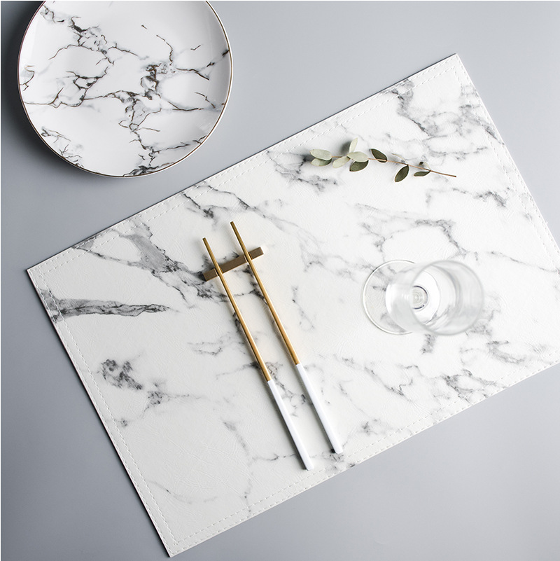 Luxe PU-geïsoleerde onderlegge - Marble Coaster Set recensie en prijs