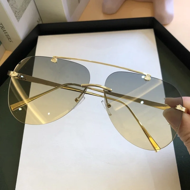 Vintage randloze pilotenbril v - Sunglasses Uv400 recensie en prijs