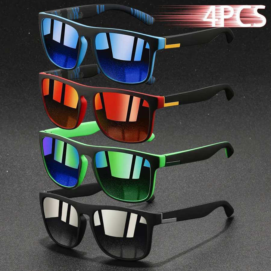 1/4PCS Fashion Vintage Vierkan - Sunglasses Uv400 recensie en prijs