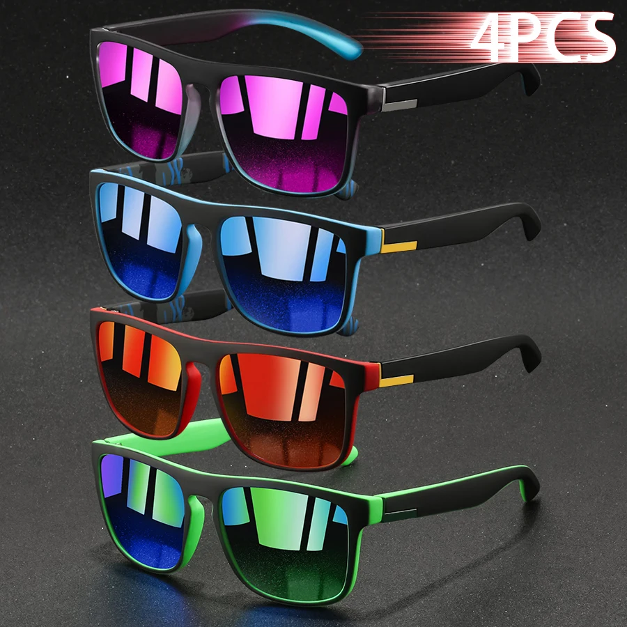 1/4PCS Fashion Vintage Vierkan - Sunglasses Uv400 recensie en prijs